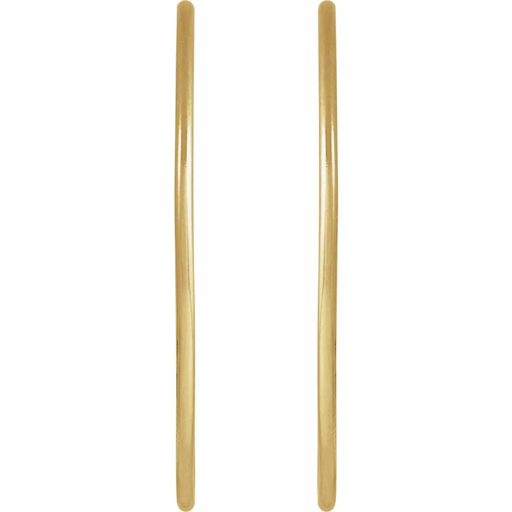 14K Yellow Gold-Filled 38 mm Hoop Earrings