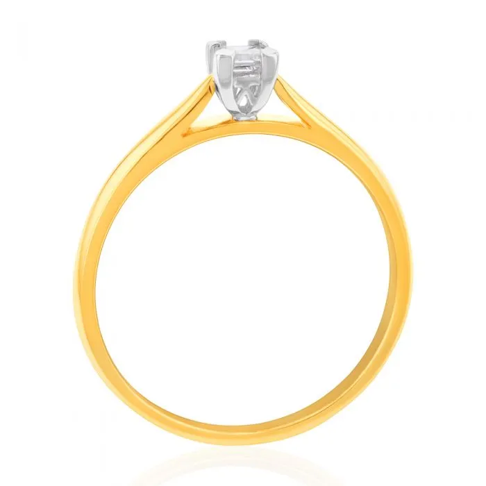 18ct Yellow Gold Solitaire Ring With 0.2 Carat Diamond Shiels