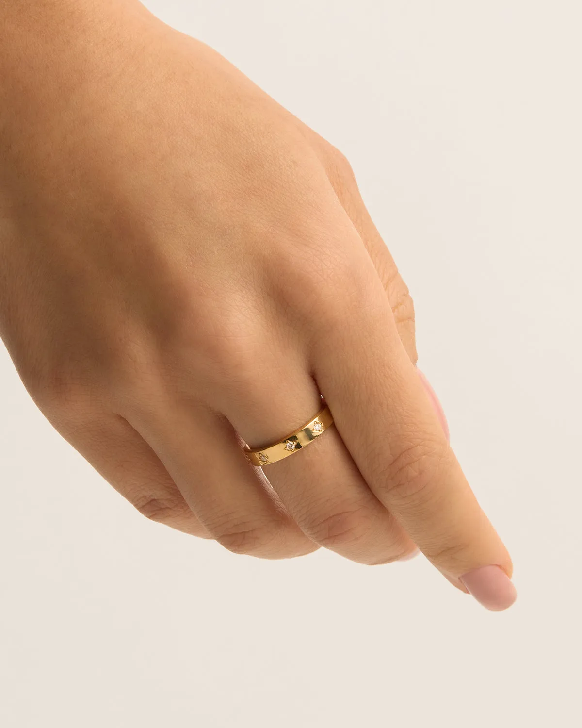 18k Gold Vermeil Infinite Light Ring Bycharlotte