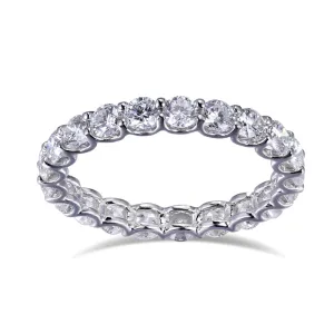 21 Stone Round Diamond Gold Eternity Band | 2.31 ct
