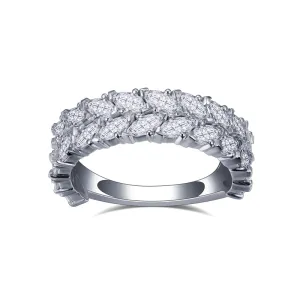 26 Stone Marquise Diamond Gold Band | 3.64 ct
