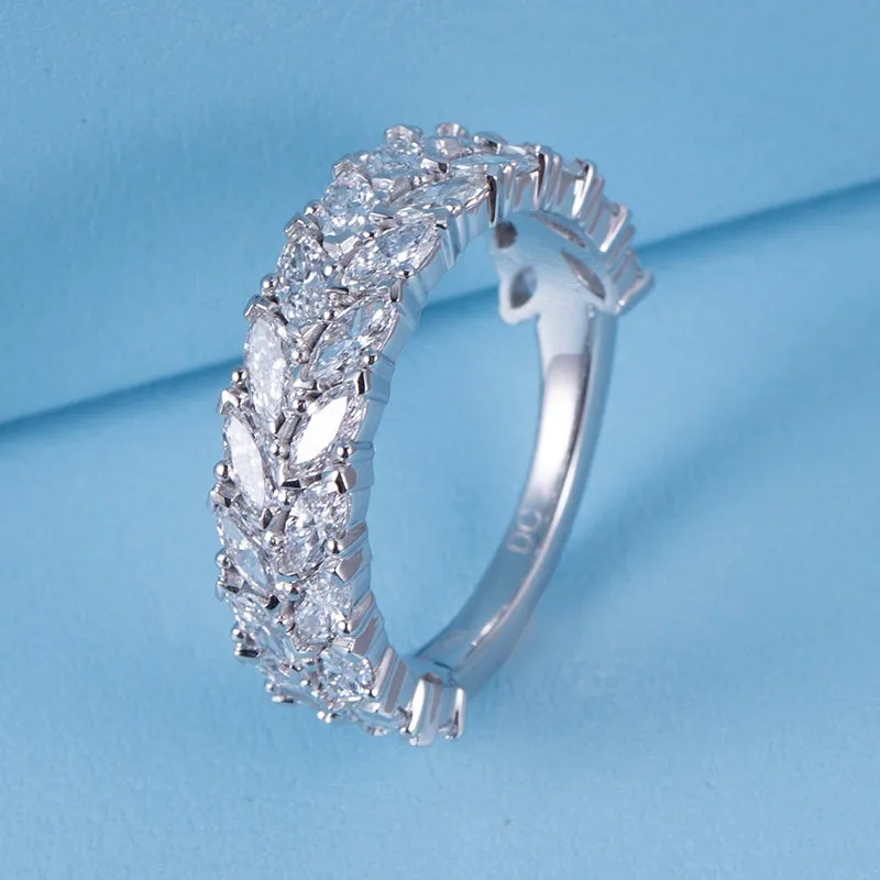 26 Stone Marquise Diamond Gold Band | 3.64 ct