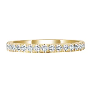 34 Stone Round Diamond Full Eternity Gold Band | 0.765 ct
