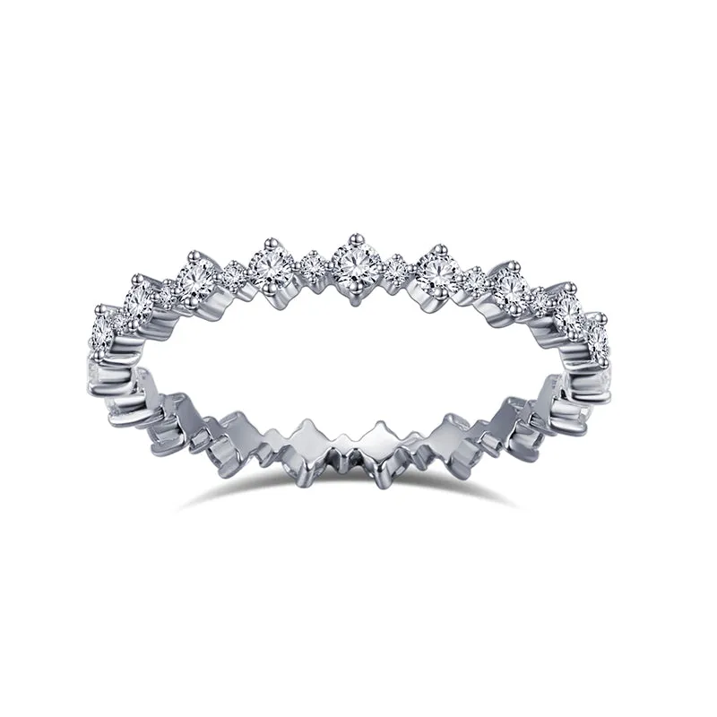38 Stone Round Diamond Gold Band | 0.606 ct