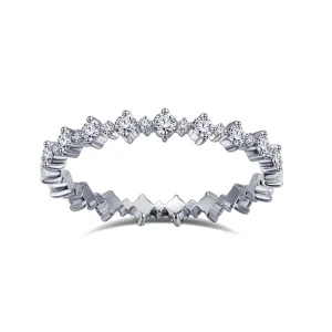 38 Stone Round Diamond Gold Band | 0.606 ct