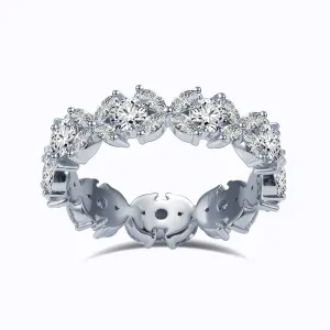 45 Stone Marquise and Round Diamond Gold Band | 1.104 ct