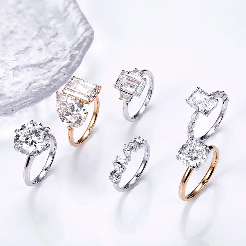 6 Stone Assorted Diamond Gold Band | 1.14 ct