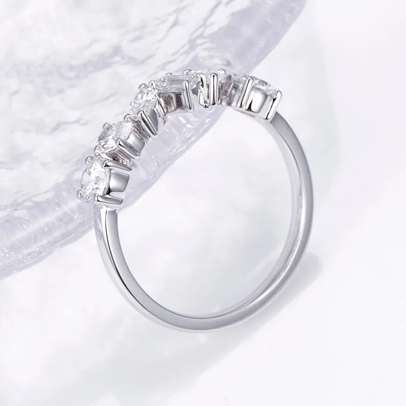6 Stone Assorted Diamond Gold Band | 1.14 ct