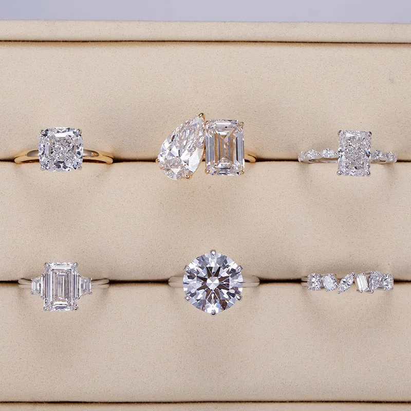 6 Stone Assorted Diamond Gold Band | 1.14 ct