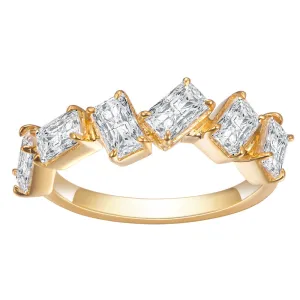 6 Stone Radiant Diamond Gold Band | 1.8 ct