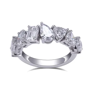 7 Stone Assorted Diamond Gold Band | 2.23 ct