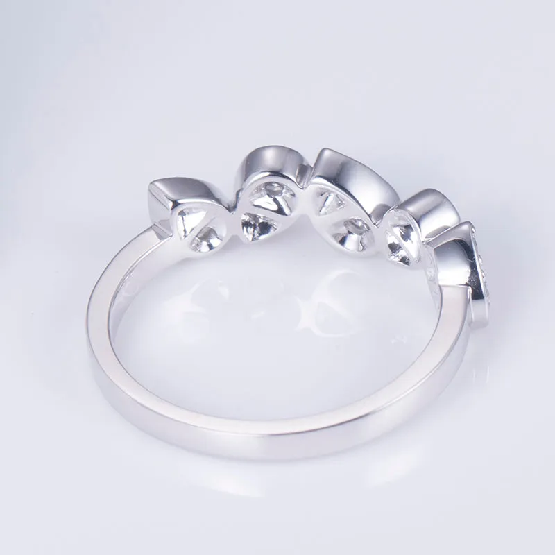 9 Stone Round Diamond Gold Band | 0.328 ct