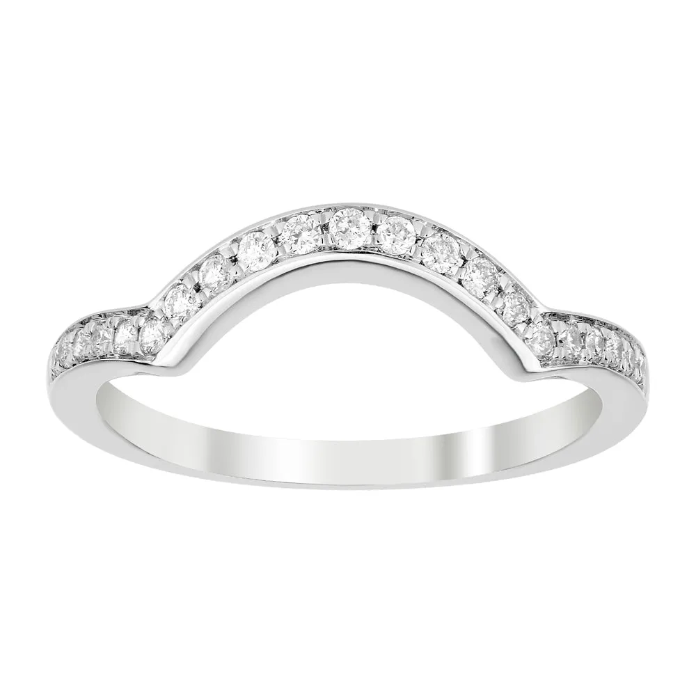 9ct White Gold Diamond Ring With 1/5 Carat of 21 Brilliant Cut Diamonds Shiels