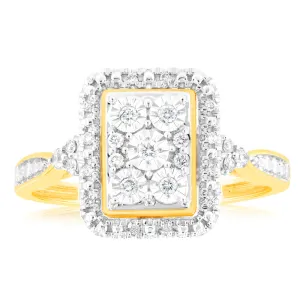 9ct Yellow Gold 1/6 Carat Diamond Ring Shiels