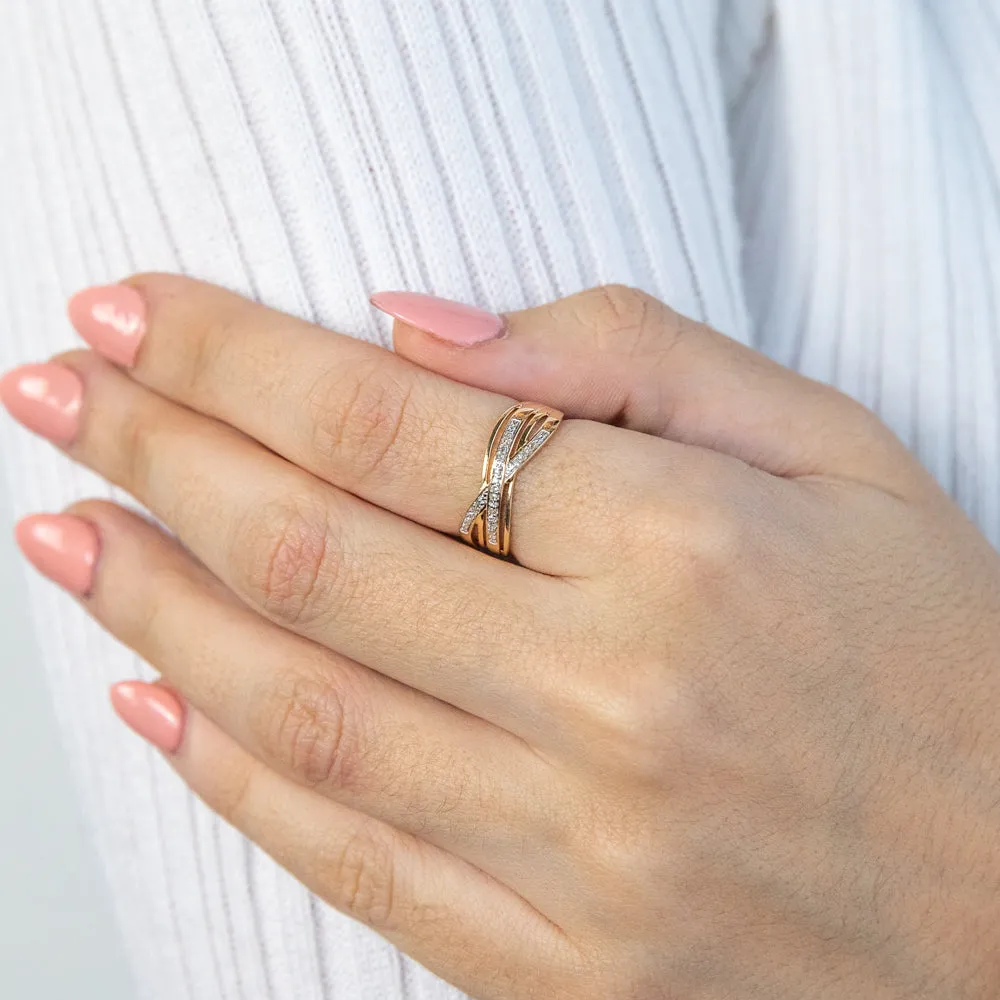 9ct Yellow Gold Diamond Ring with 20 Brilliant Diamonds Shiels