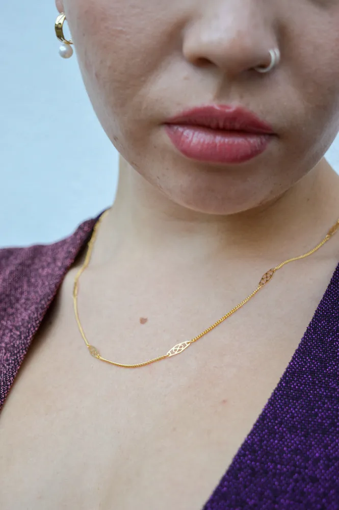 Amano Vintage Station Chain Necklace