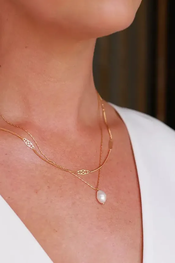 Amano Vintage Station Chain Necklace