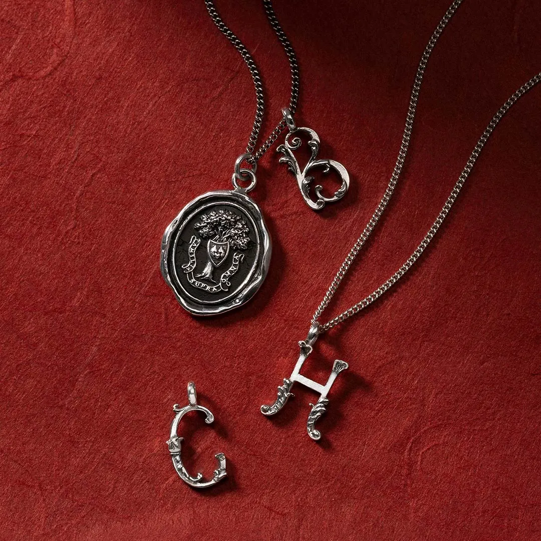 Baroque Letter Charms