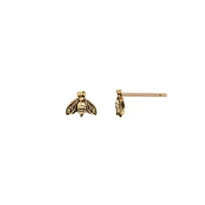 Bee 14K Gold Symbol Stud
