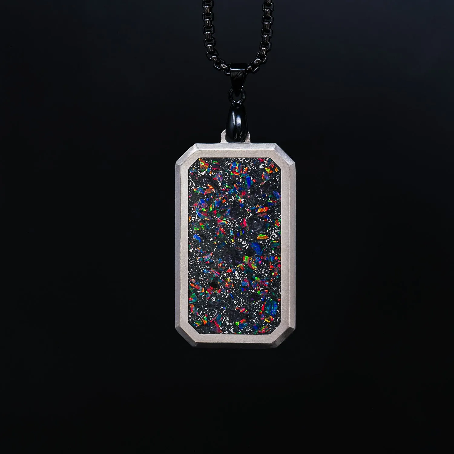 Black Fire Opal Glowstone Pendant