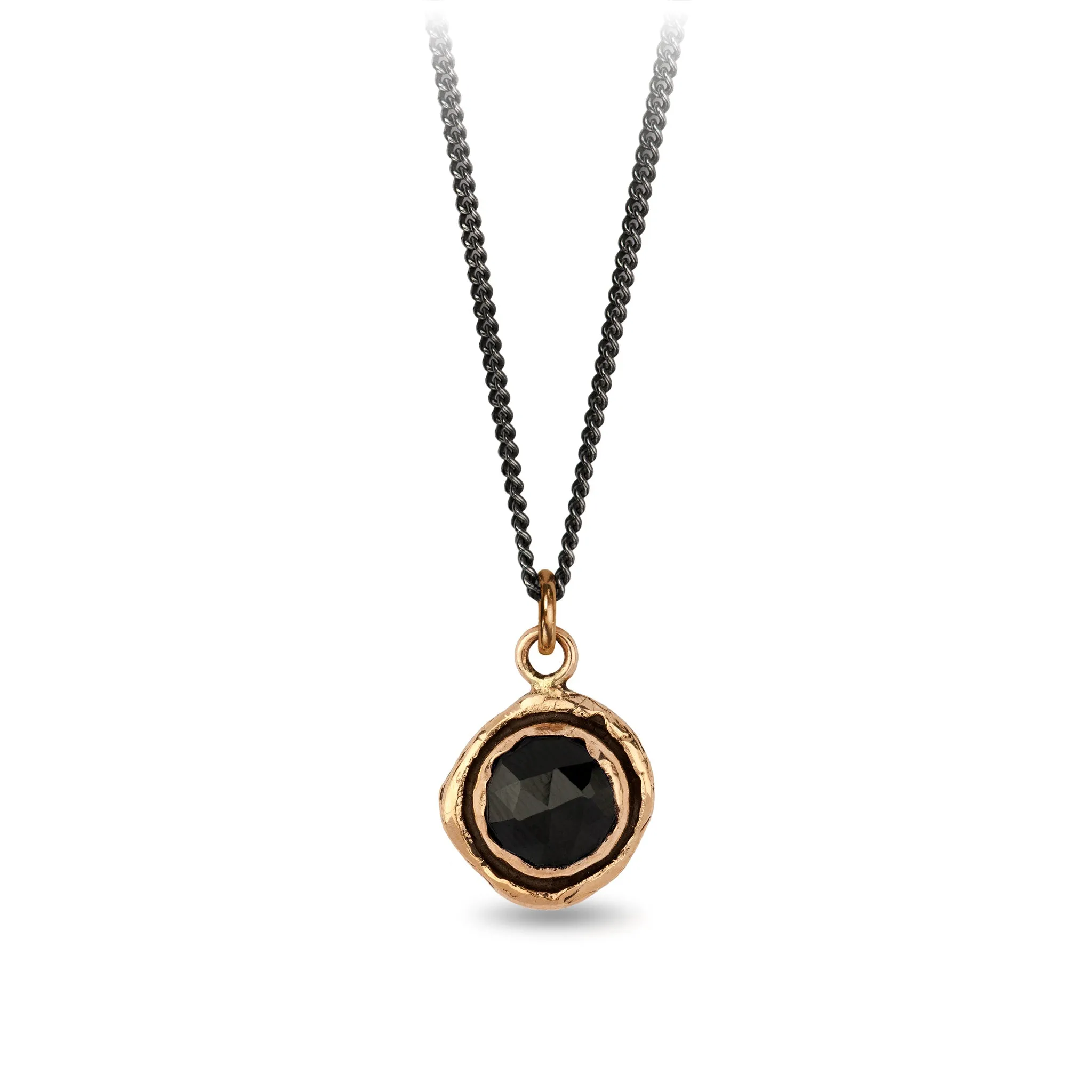 Black Onyx Faceted Stone Talisman