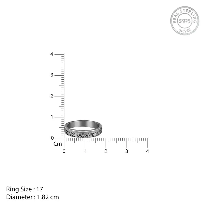 Black Rhodium Bold Ring For Him Giva