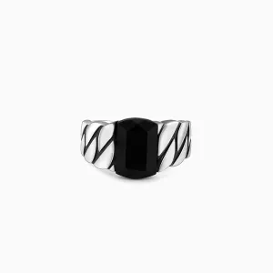 Black Rhodium Impeccable Ring For Him Giva