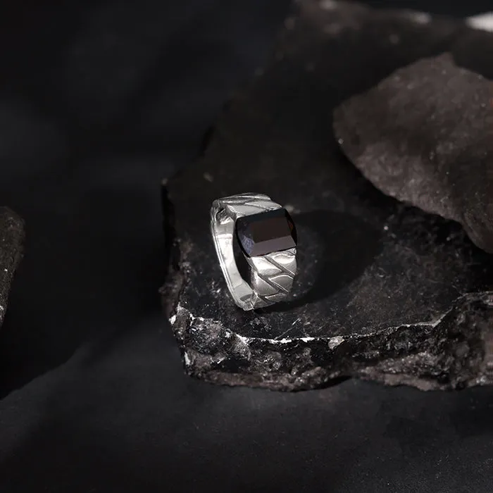 Black Rhodium Impeccable Ring For Him Giva