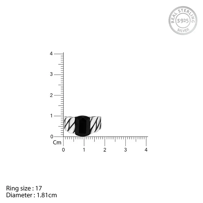 Black Rhodium Impeccable Ring For Him Giva