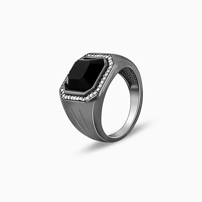 Black Rhodium Reserved Ring For Him Giva
