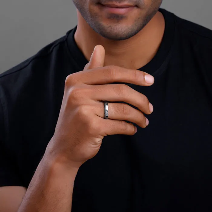 Black Rhodium Royale Band For Him Giva