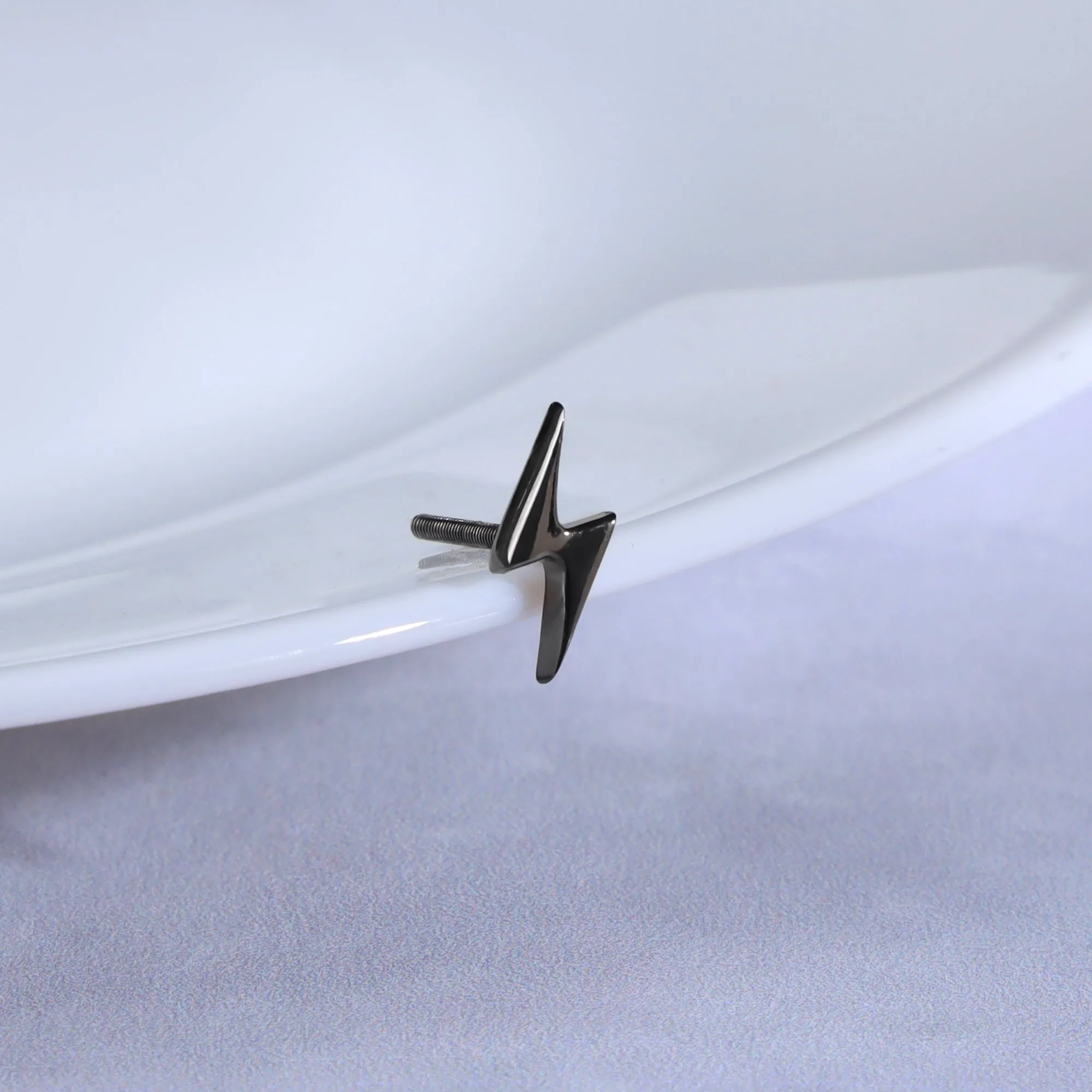 Black Rhodium Thor Stud For Him Giva