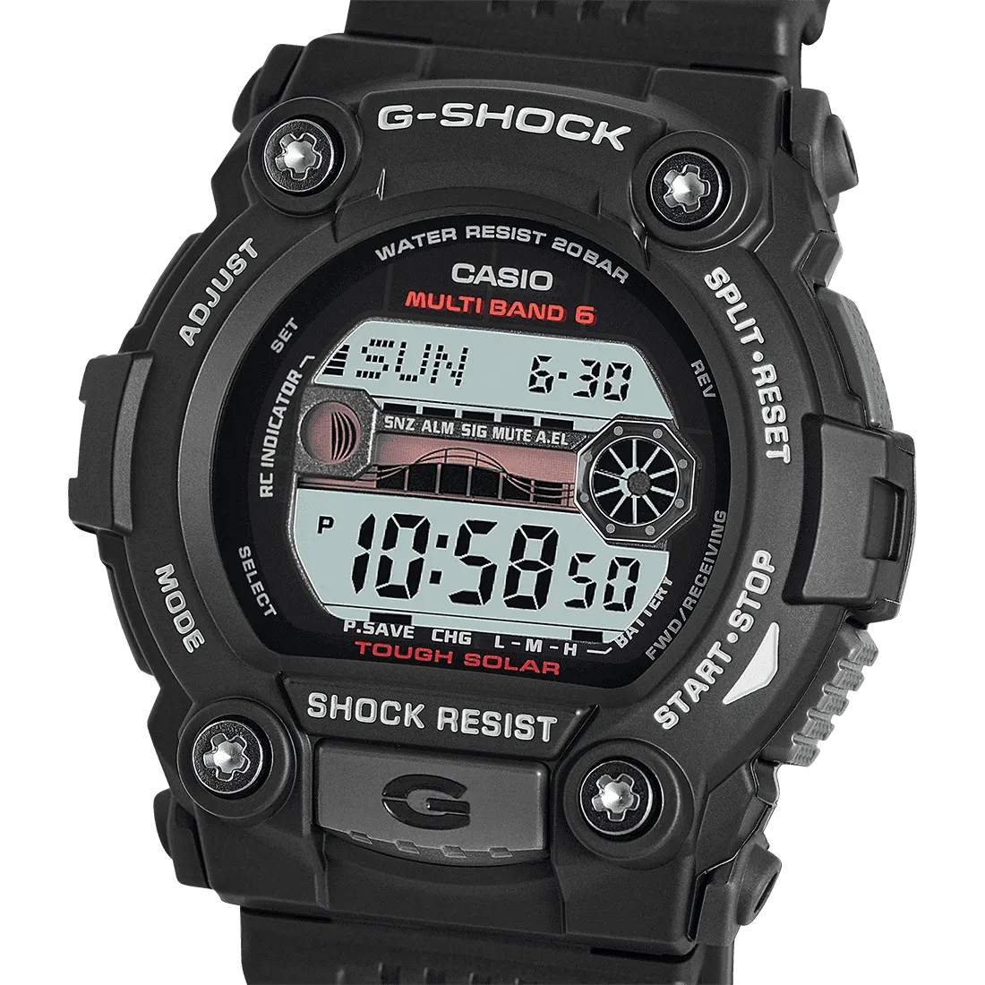 Casio G-Shock Tide Graph Men's Black Watch GW-7900-1ER