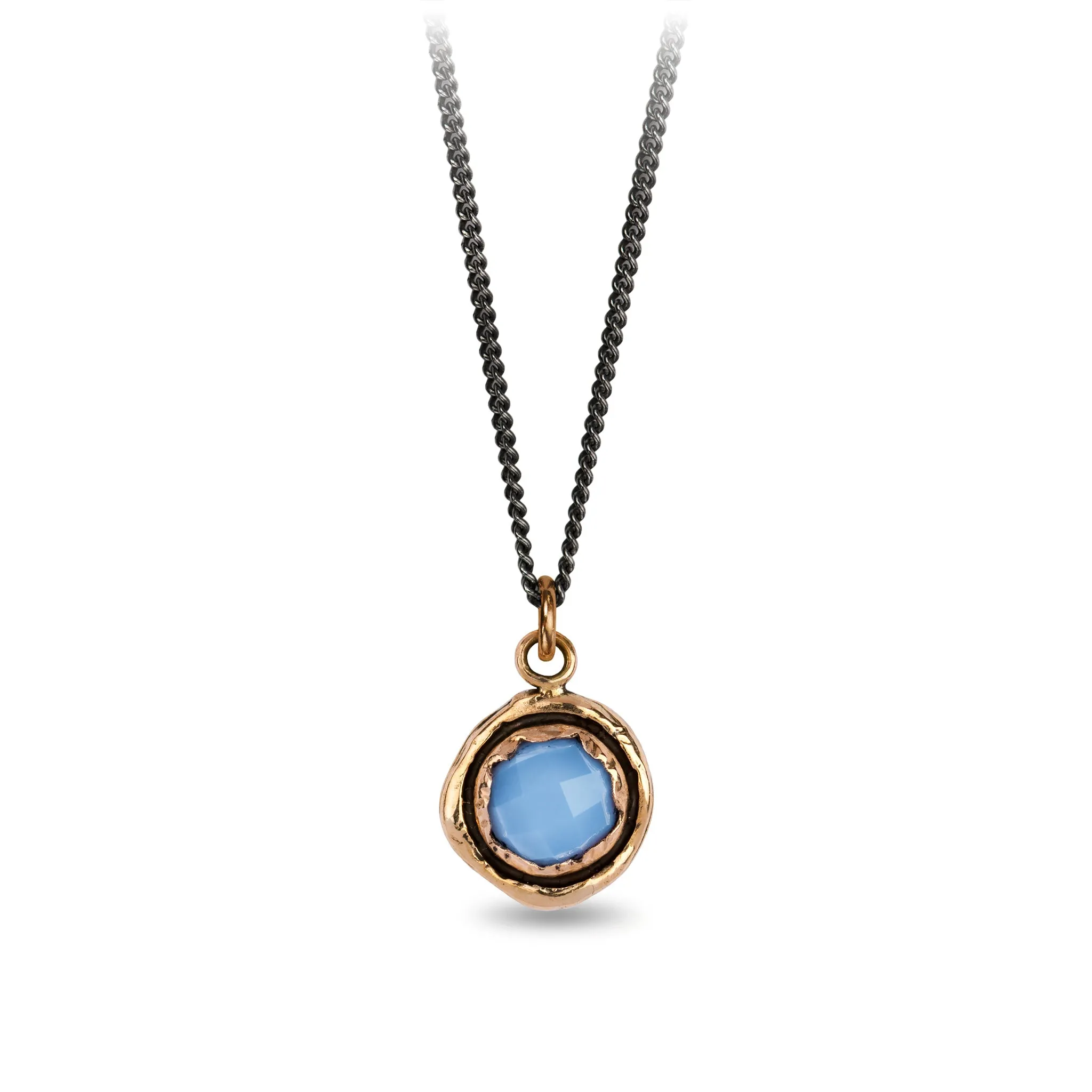 Chalcedony Faceted Stone Talisman