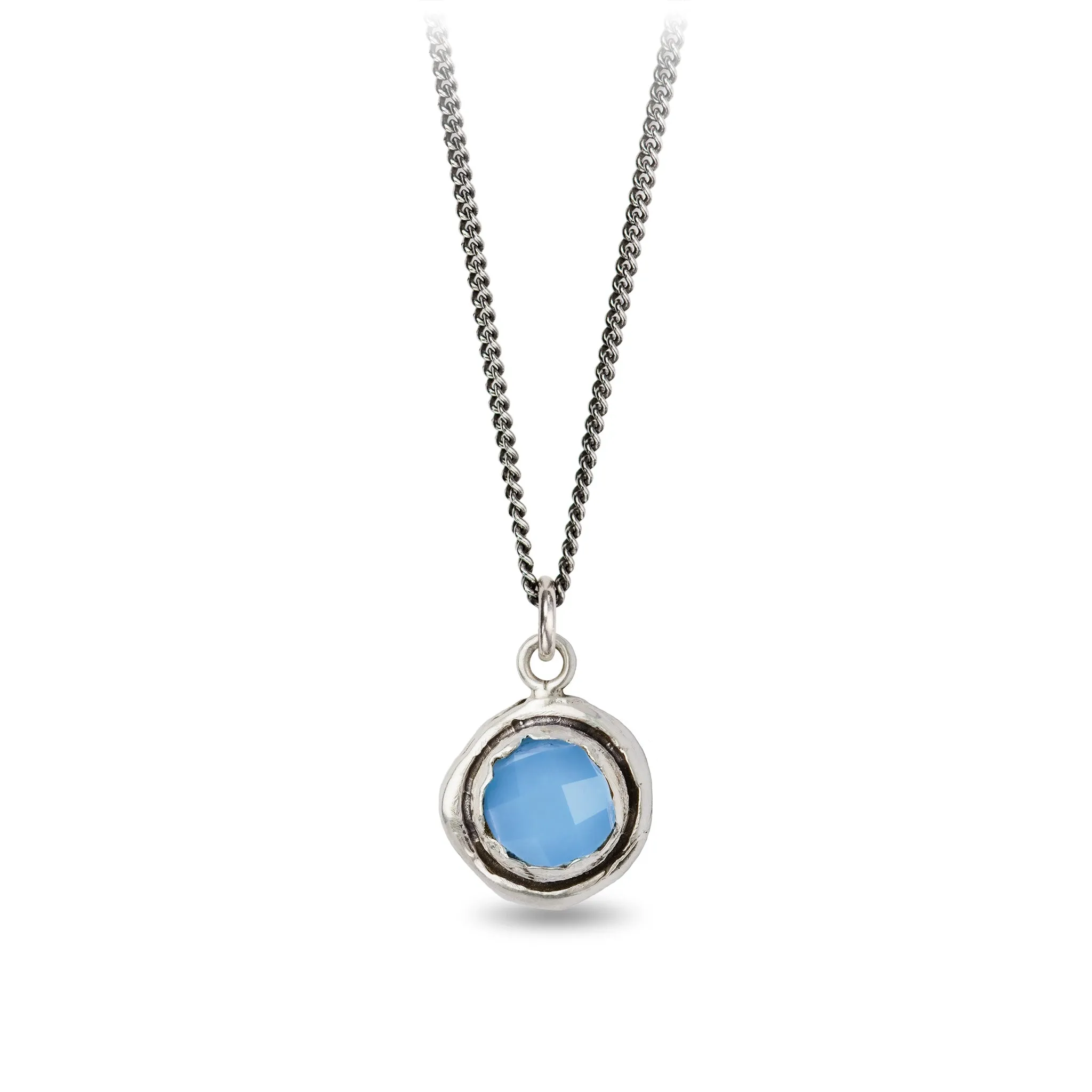 Chalcedony Faceted Stone Talisman