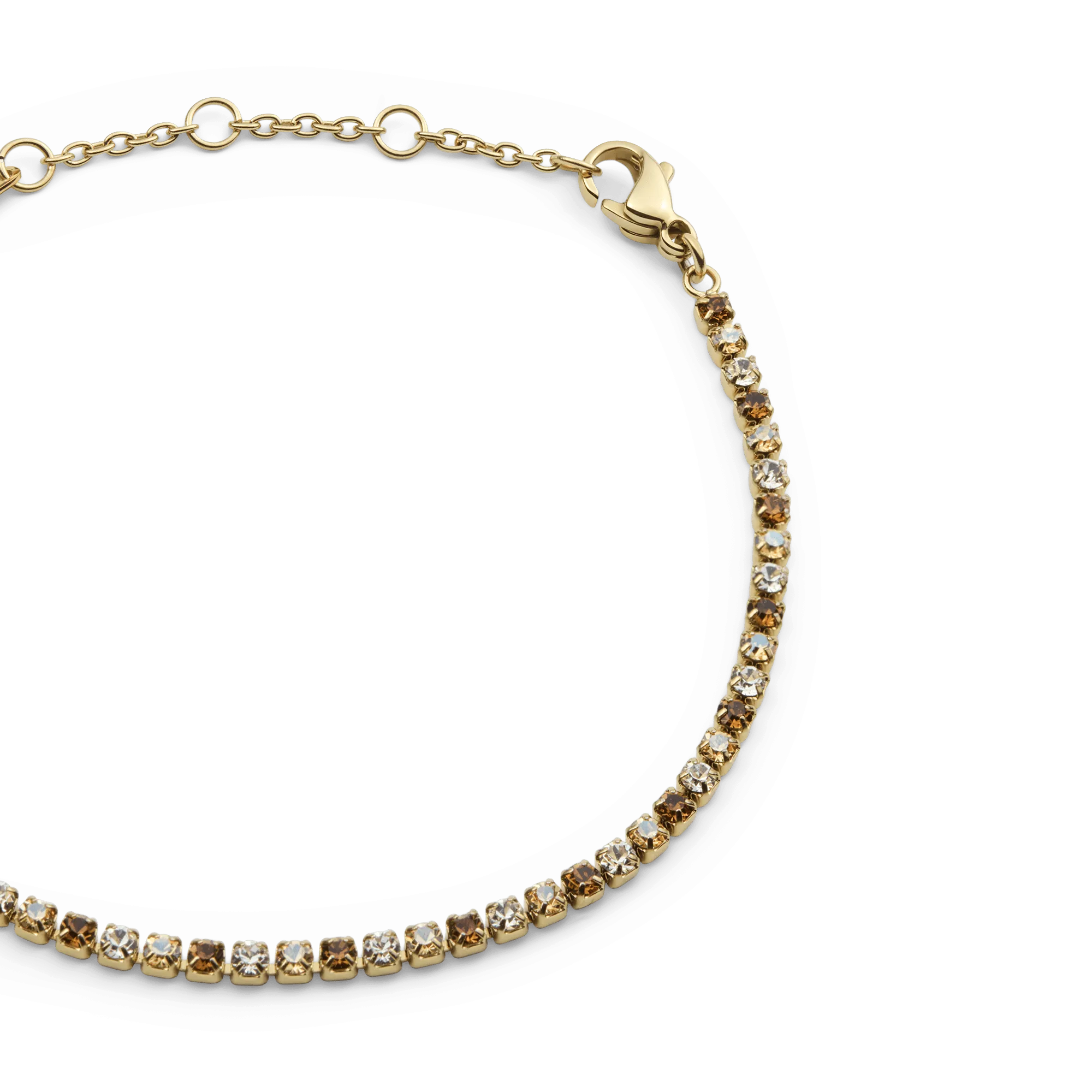 Classic Tennis Bracelet Honey Combo Gold Daniel Wellington