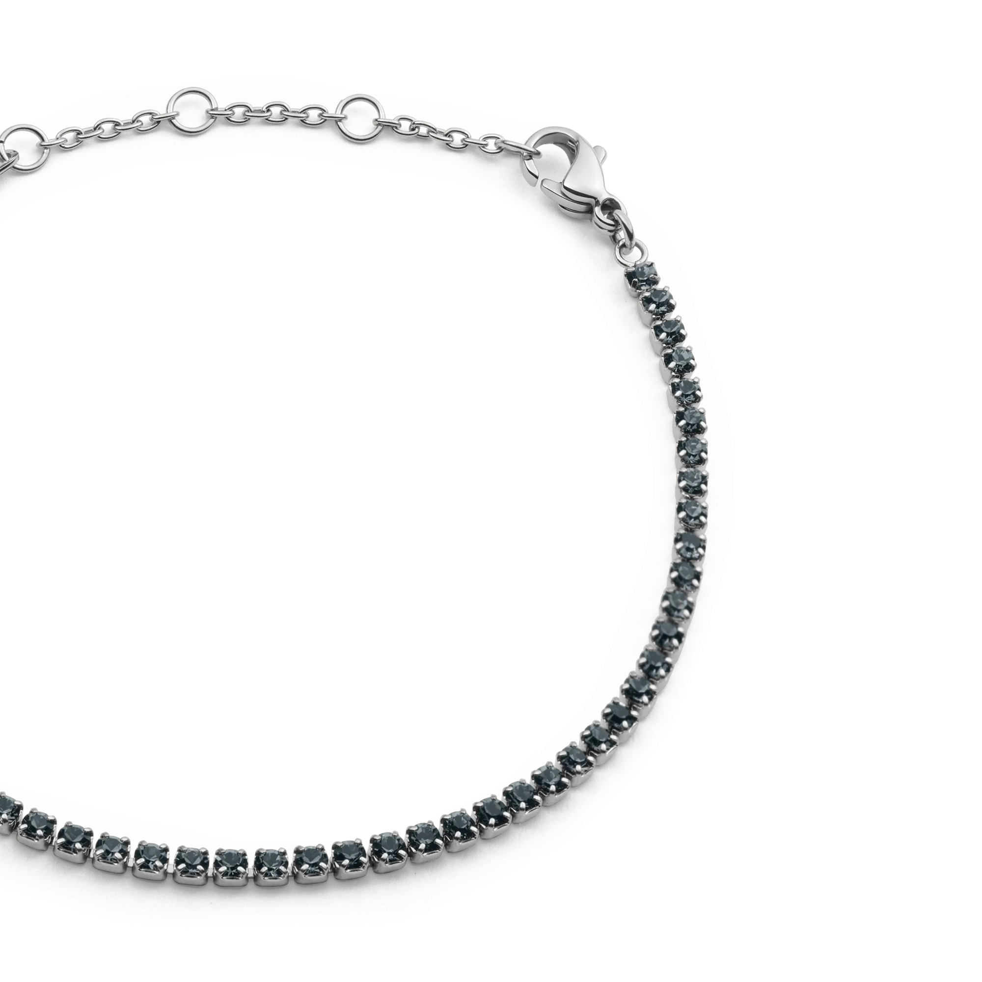 Classic Tennis Bracelet Nightfall Silver Daniel Wellington
