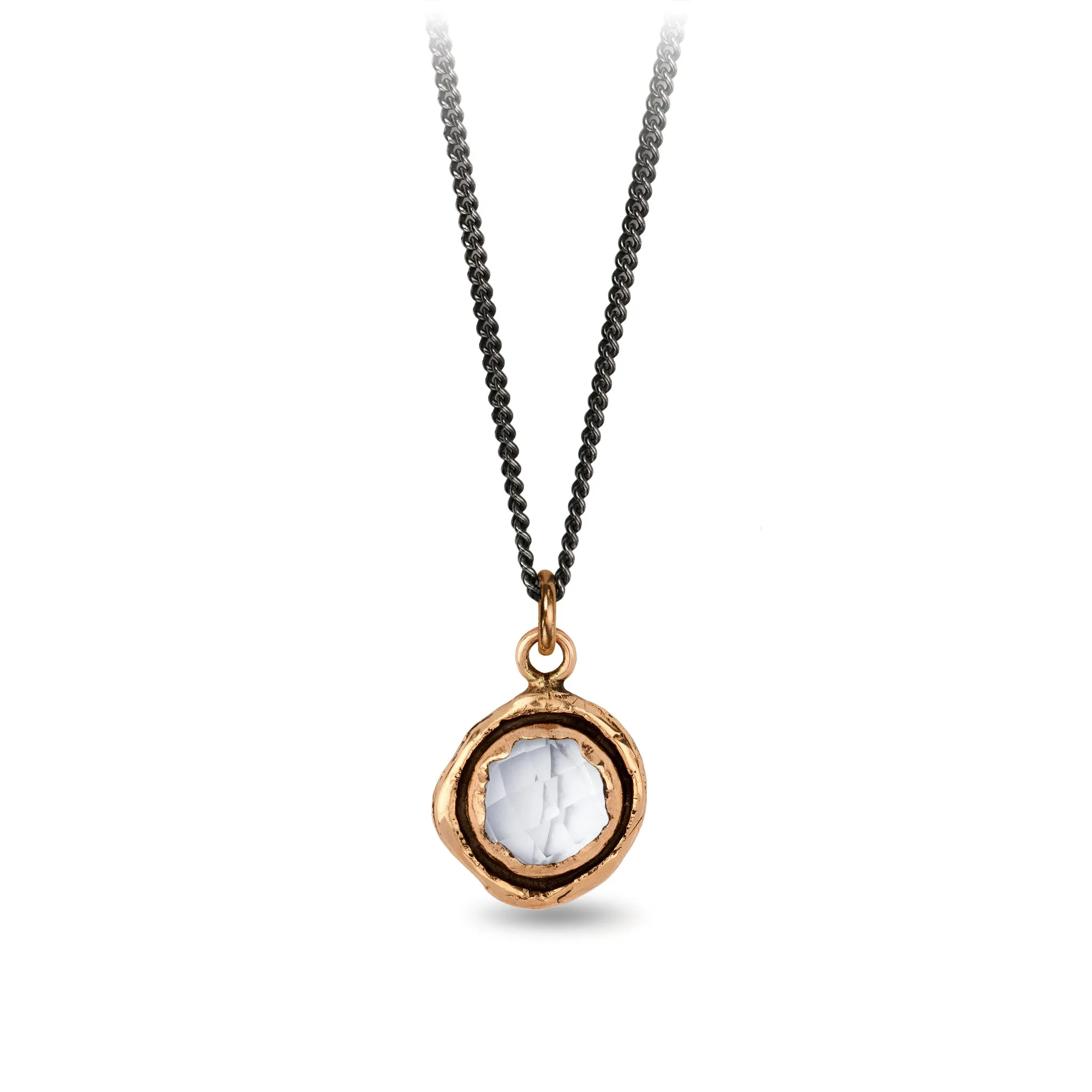 Clear Quartz Faceted Stone Talisman