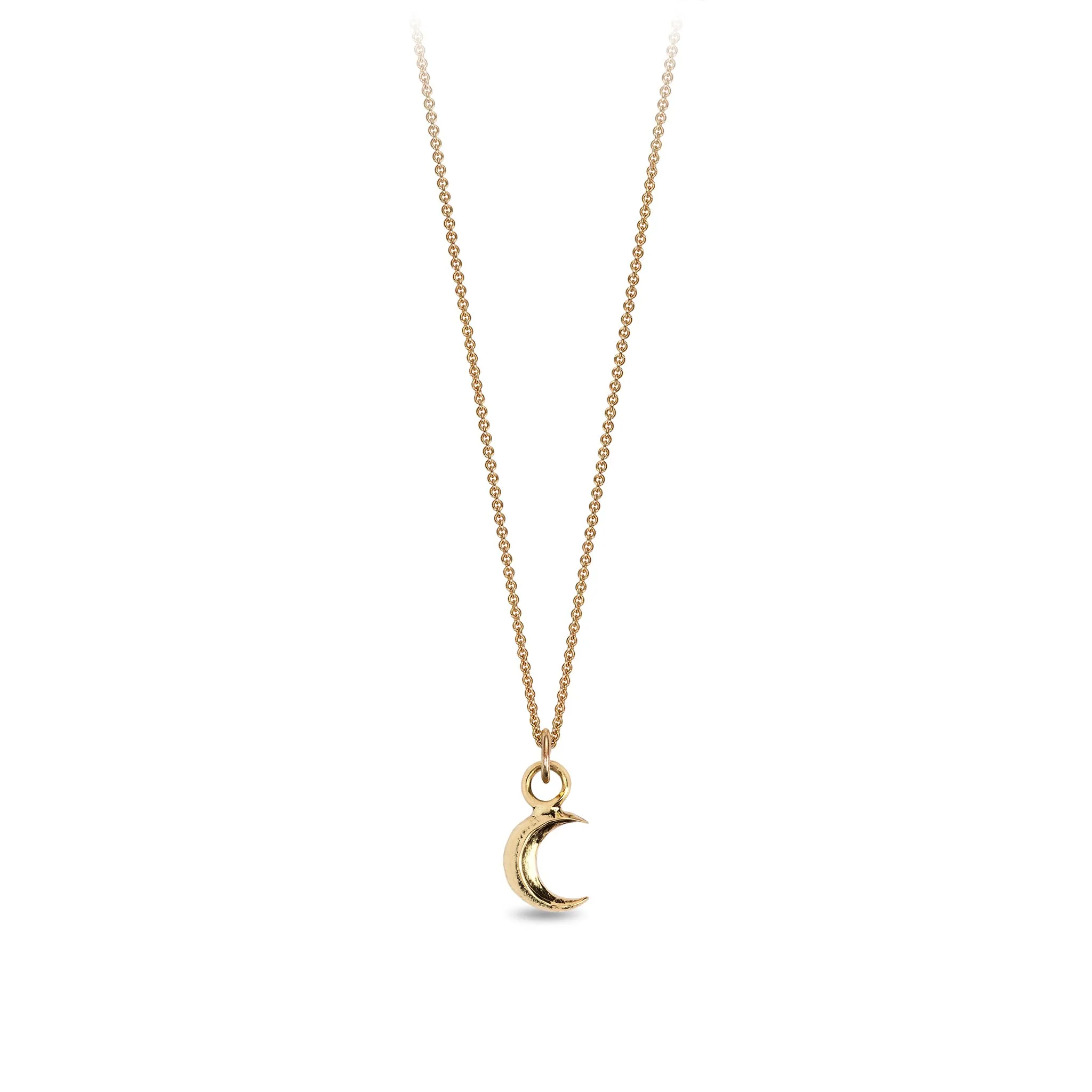 Crescent Moon 14K Gold Symbol Charm