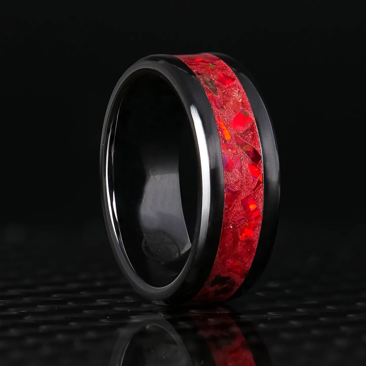 Crimson Flare Glowstone Ring