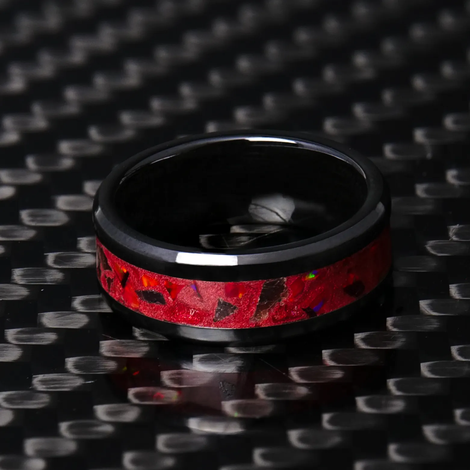 Crimson Flare Glowstone Ring
