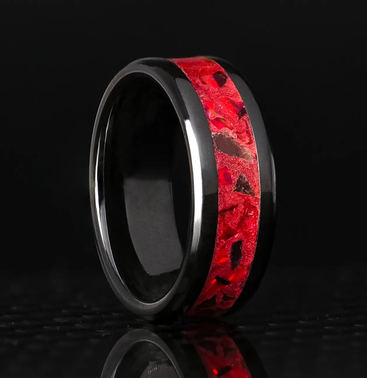 Crimson Flare Glowstone Ring