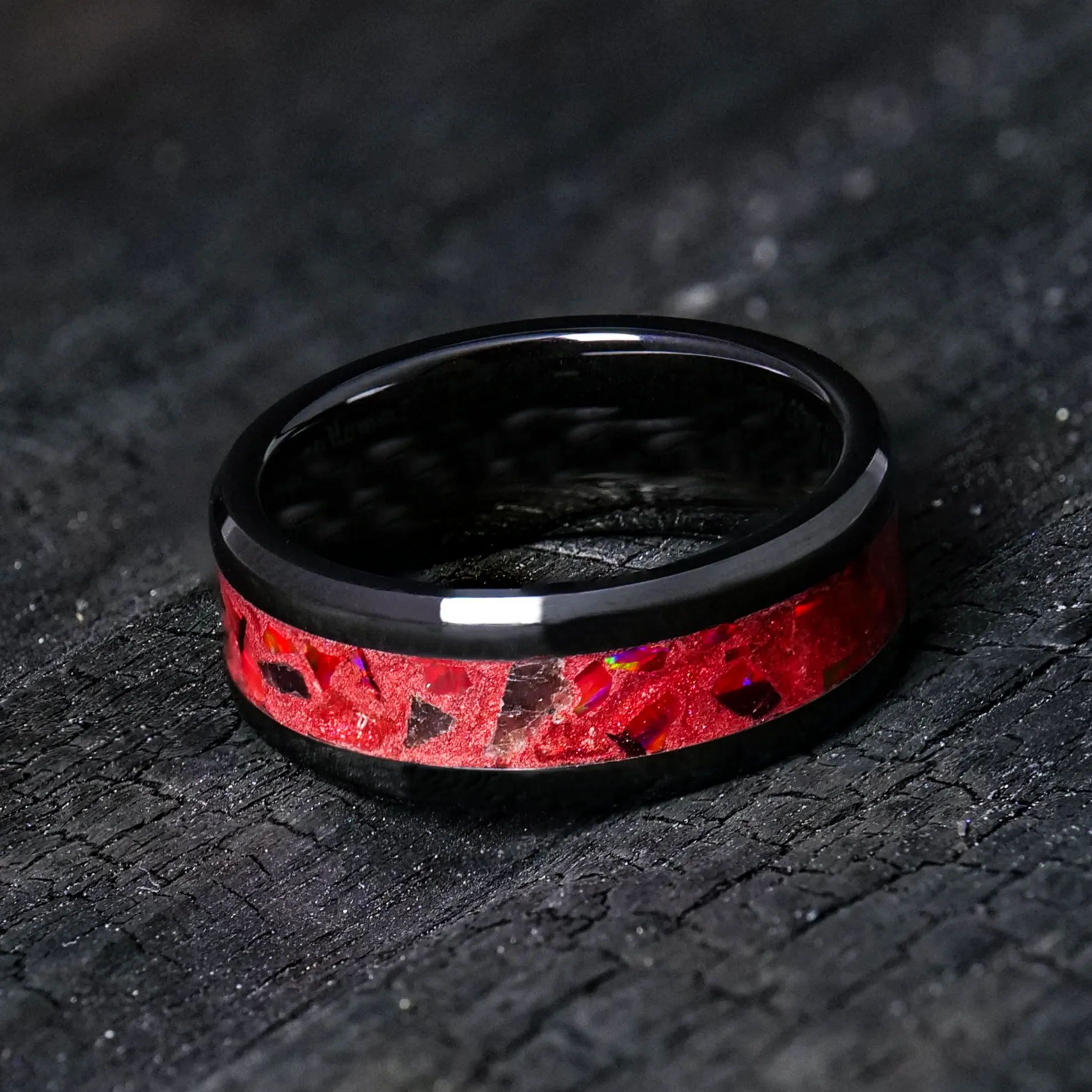 Crimson Flare Glowstone Ring