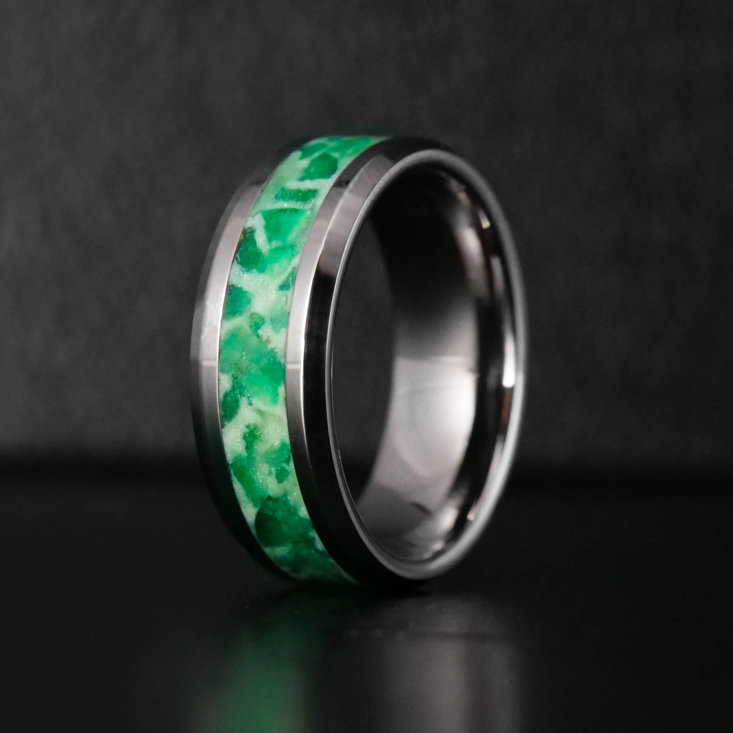 Custom Birthstone Ring with Glowstone