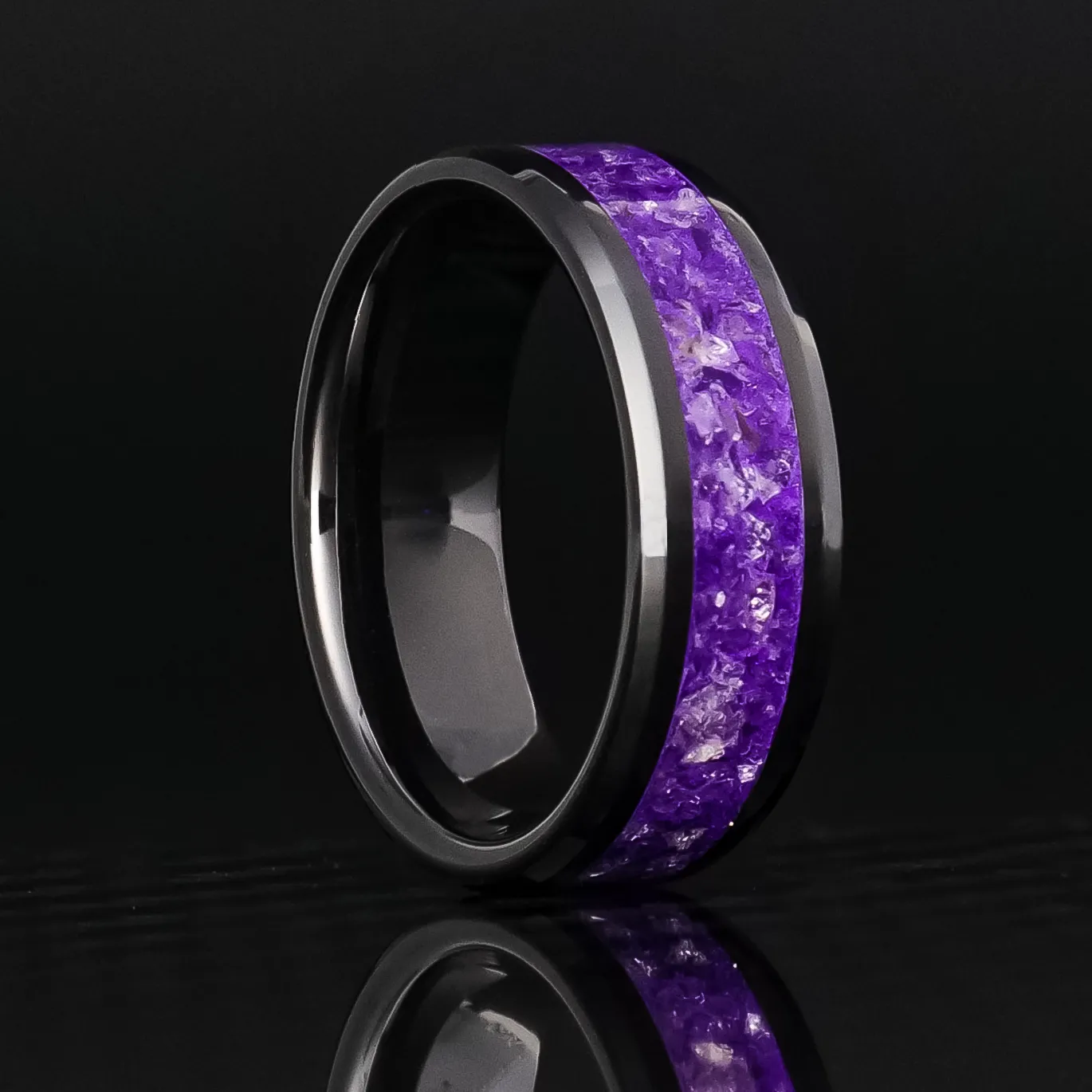 Custom Glowstone Ring | Pure Inlay Band