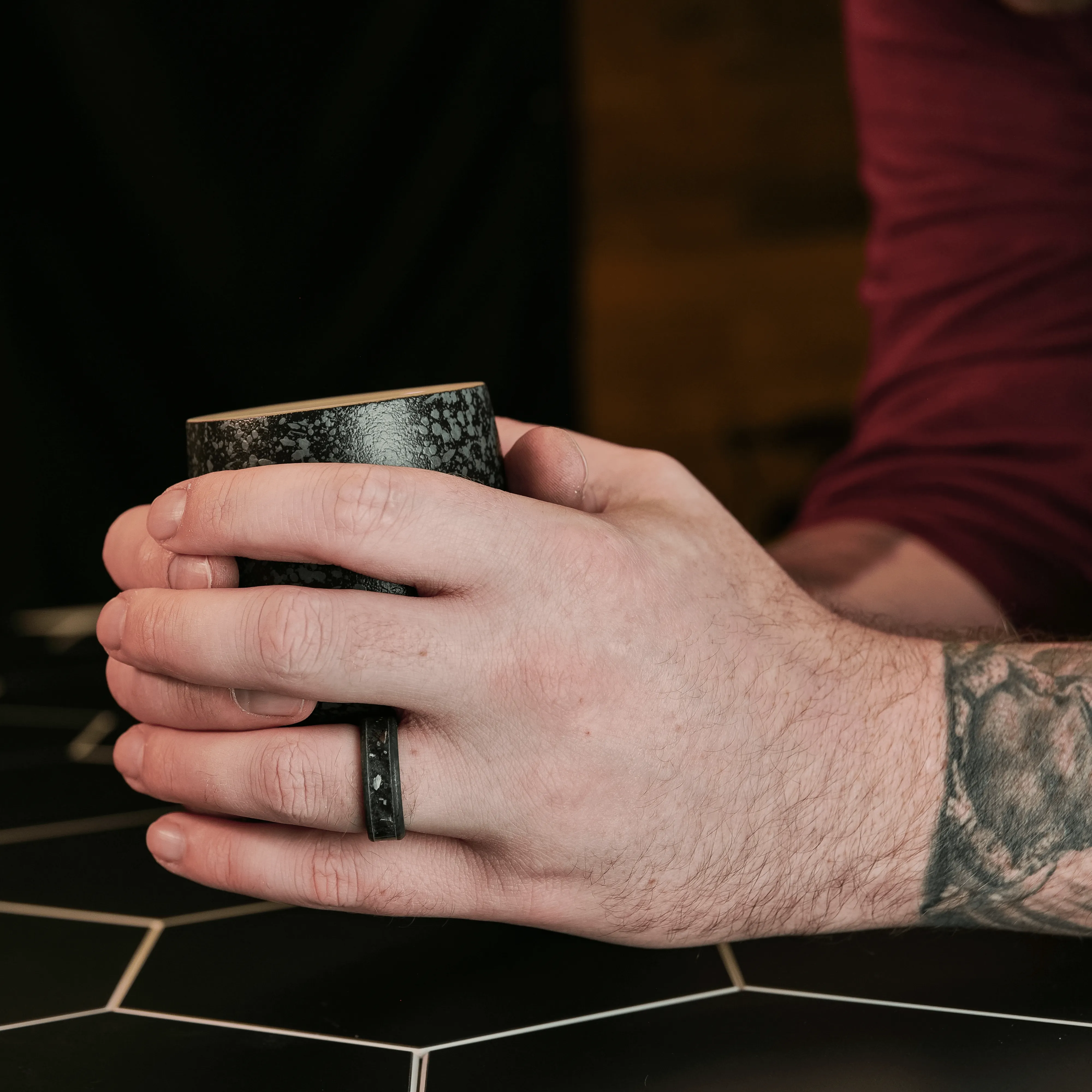 Custom Meteorite Glowstone Ring