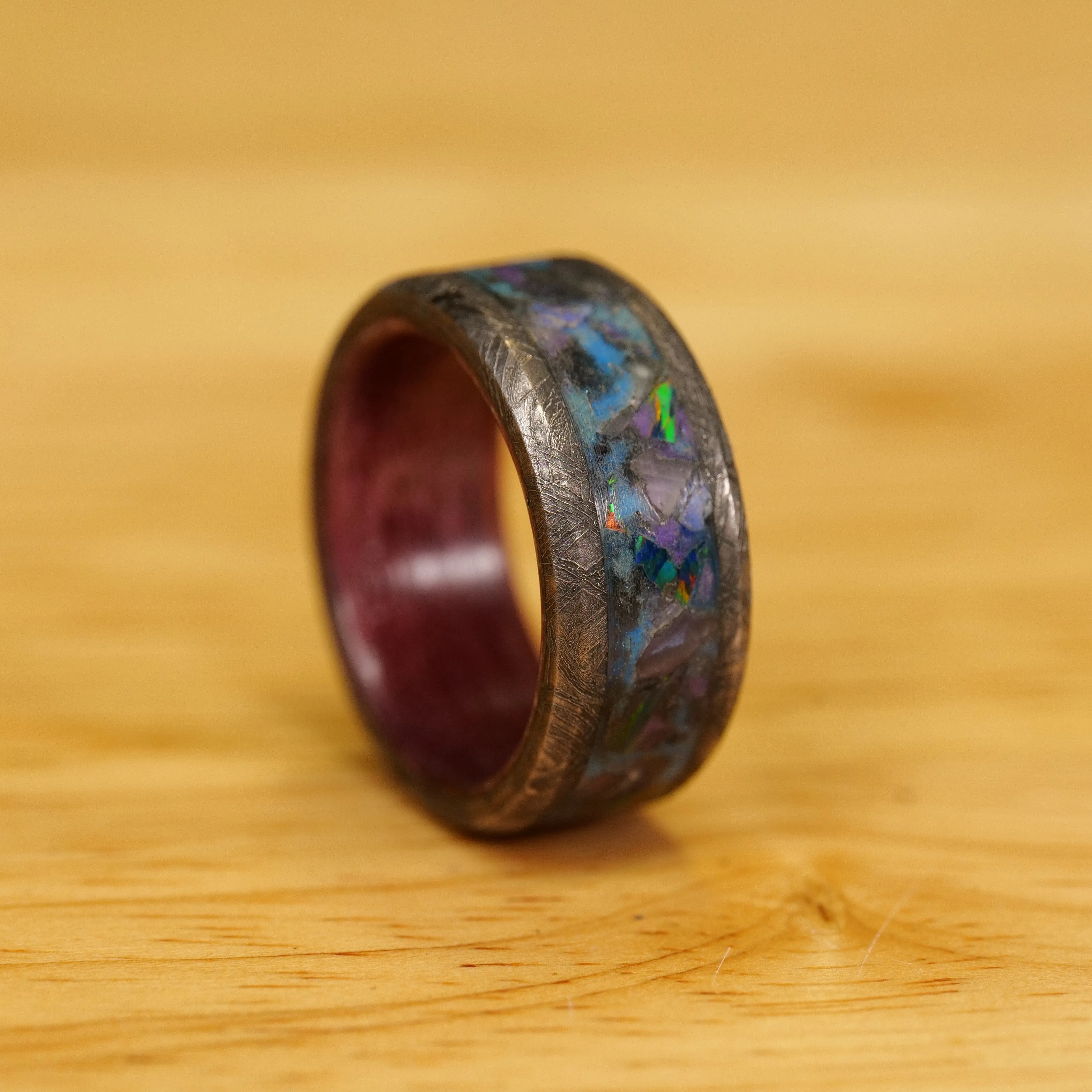 Custom Meteorite Glowstone Ring
