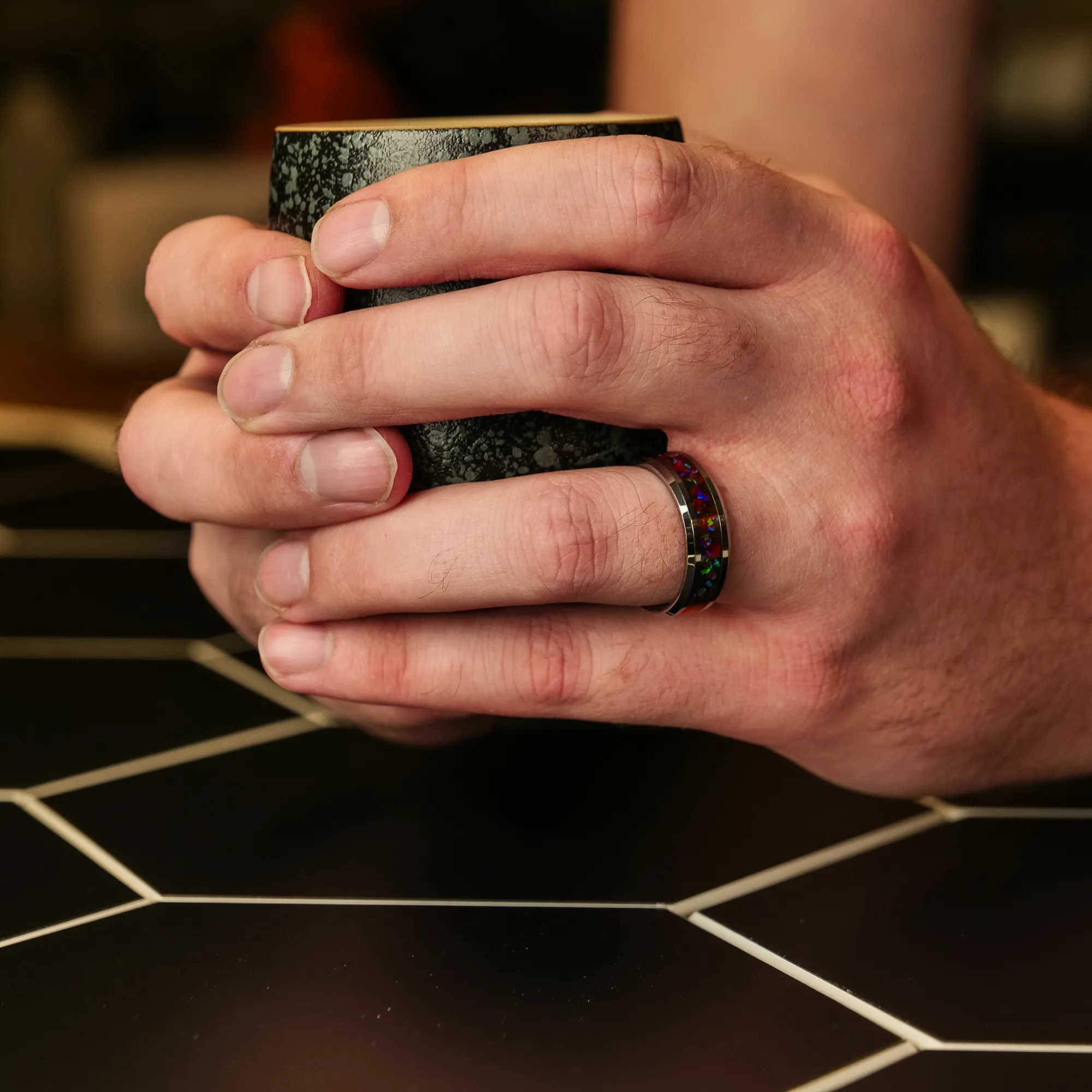 Custom Tungsten Glowstone Ring