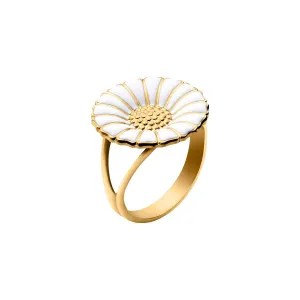 Daisy 18 mm.  Gold Plated Ring