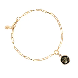 Direction 14K Gold Long Link Paperclip Chain Bracelet